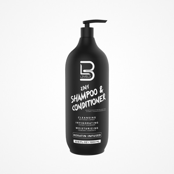 2 EN 1 CHAMPÚ Y ACONDICIONADOR CON QUERATINA 1000 ML LEVEL 3
