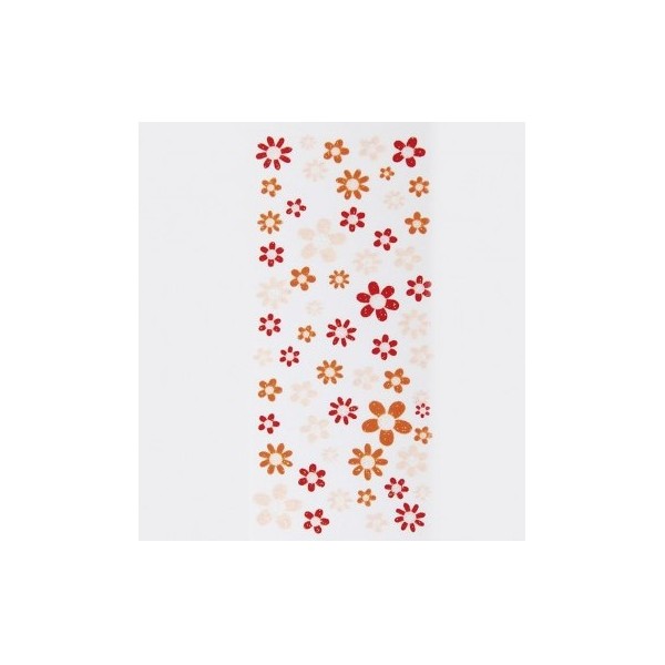Adhesivo Decoración Uñas Flores Rojas