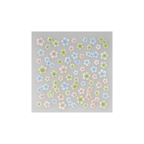 Adhesivo Decoración Uñas Relieve Flores Surtidas
