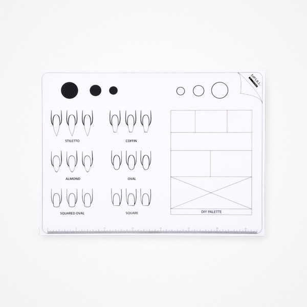 Alfombra de Silicona para practicar uñas acrílicas