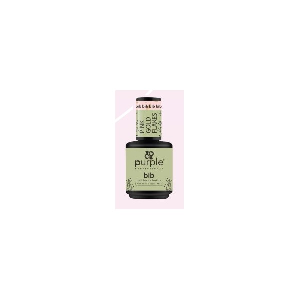 BIB - Builder in Bottle Pinkh Gold Flakes  15ml