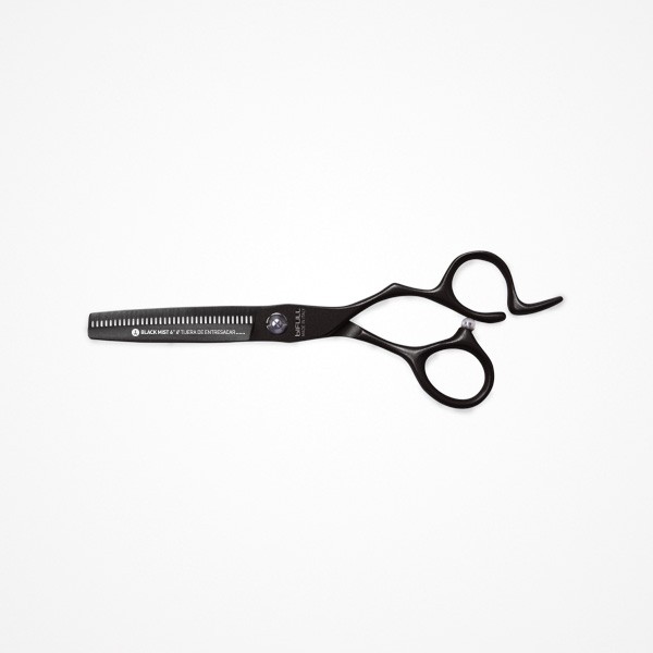BLACK MIST 6'' · TIJERA DE ENTRESACAR (NEGRO) ACERO JAPONÉS 440C · BIFULL