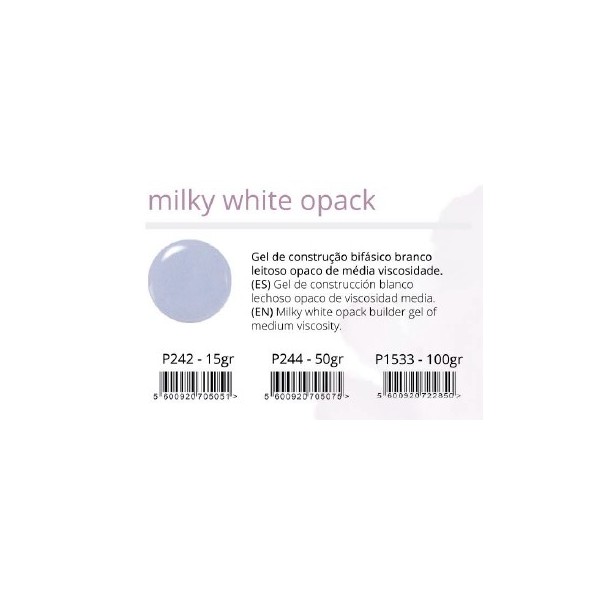 Biphasic Gel Milky White Opack 15gr