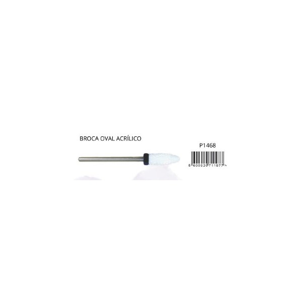Broca Oval Ceramic Acrylic Nail Burr