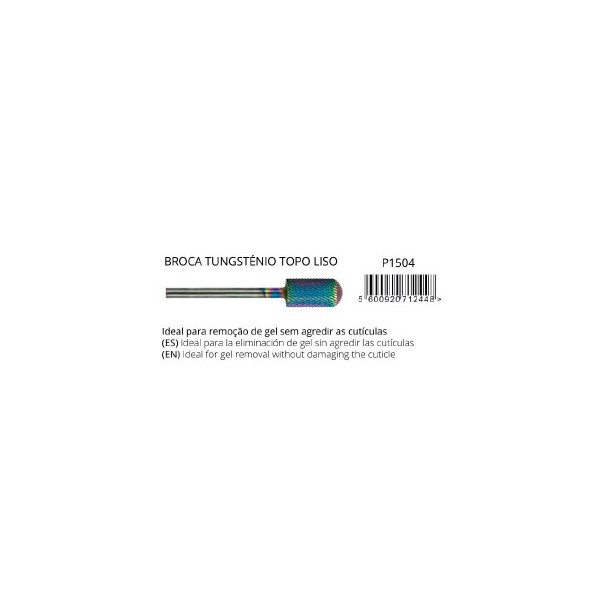 Broca Tungsten Cylindrical Flat Top 6.6x13mm (medium)