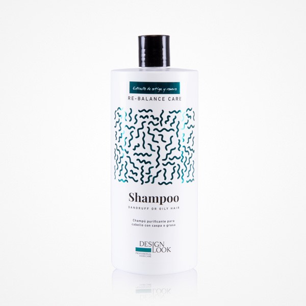 CHAMPÚ PARA CASPA O GRASA RE-BALANCE CARE EXTRACTO DE ORTIGA Y ROMERO 1000ML DESIGN LOOK