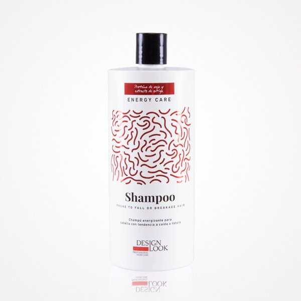CHAMPU ENERGIZANTE ENERGY CARE PROTEINA  DE SOJA, EXTRACTO DE ORTIGA 1000ML DESIGN LOOK