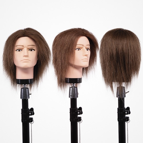 Cabeza Maniquí Hombre Light Brown 18cm