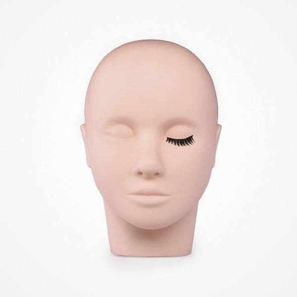 Cabeza deManiquí facial para práctica de extensiones de pestañas