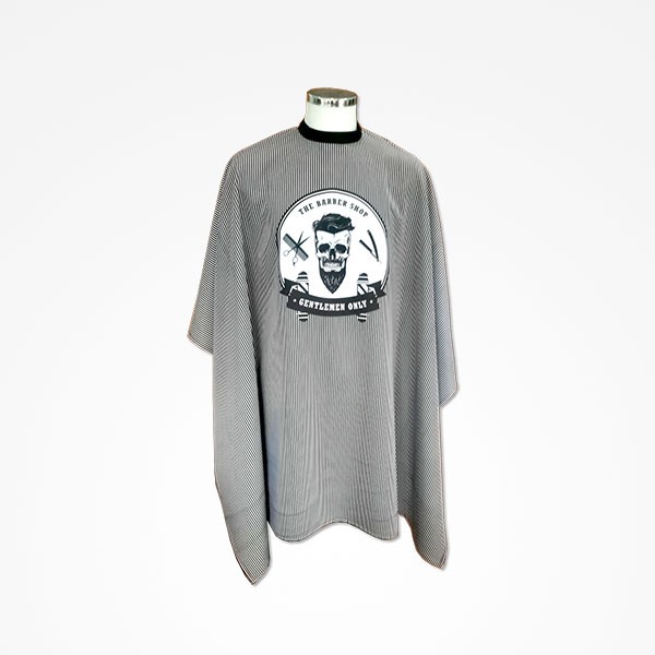 Capa Rayas con Estampado Calavera 1.5x1.5m Barber Skull Mod.143r