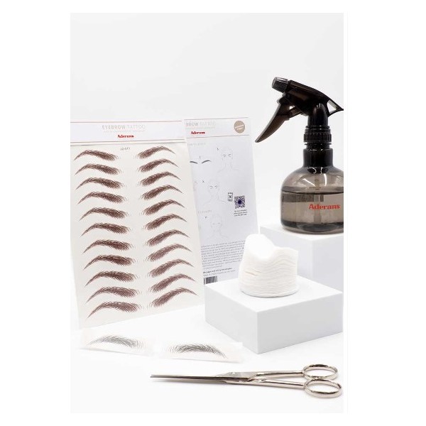Cejas ajtoadhesivas Col castaño medio (12 pares)