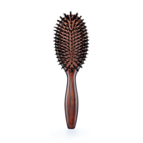 Cepillo Madera de Ebano Ovalado Cerdas 100% Jabali Ebony Medium Bifull