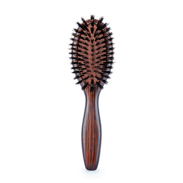 Cepillo Madera de Ebano Ovalado Cerdas 100% Jabali Ebony Small Bifull