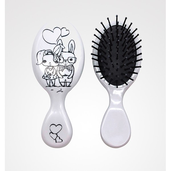 Cepillo Ovalado Mini Colorear Couple Bifull (999)