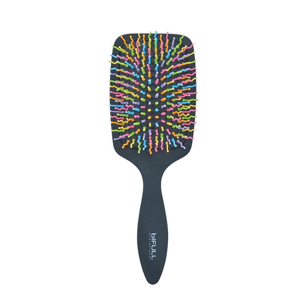Cepillo Raqueta Rainbow Negro Bifull