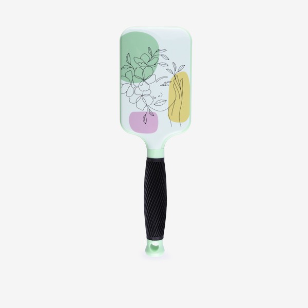 Cepillo Raqueta Verde Pastel Silhouette Bifull
