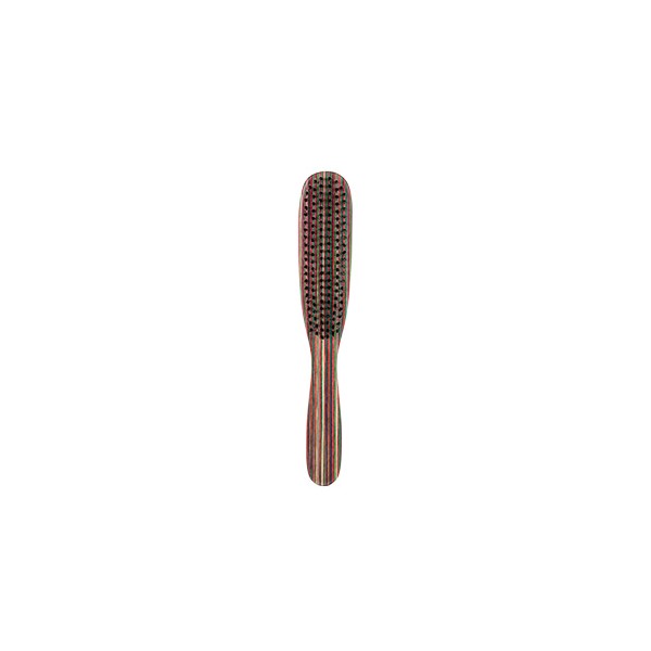 Cepillo Rectangular Striped Wood Purple Bifull