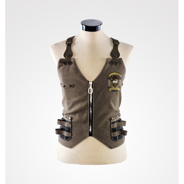 Chaleco Barbero Gris Mister Dapper