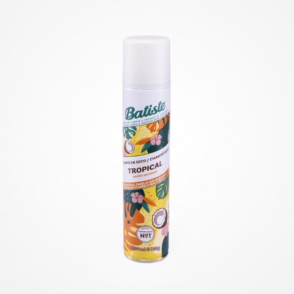 Champú en Seco Fragancia Tropical "Coco y Exótico Tropical" 200ml Batiste *D