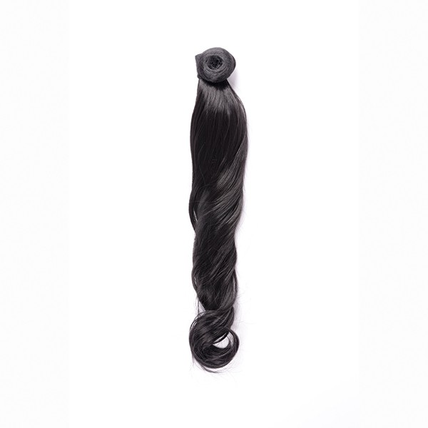 Coleta Rizada 50cm Mod 1b Negro Azulado