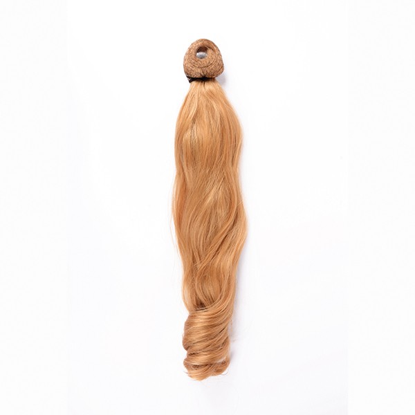 Coleta Rizada 50cm Mod 27hy Rubio Clarisimo Dorado
