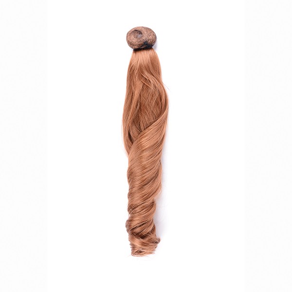 Coleta Rizada 50cm Mod 27s Rubio Claro Dorado