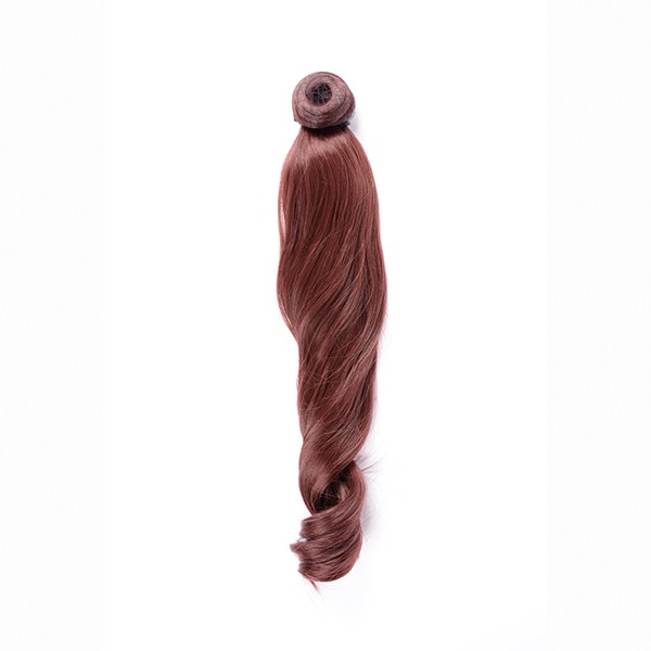 Coleta Rizada 50cm Mod 33 Castaño Claro Cobre