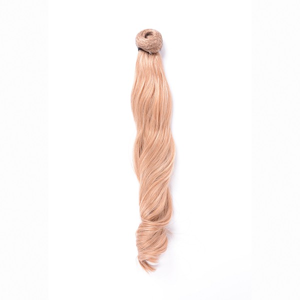 Coleta Rizada Mechas 50cm Mod 27-613 Rubio Claro/Rubio Platino Natural