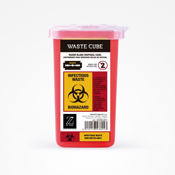 Contenedor Desechar Hojas de Afeitar Waste Cube ZZ MEN