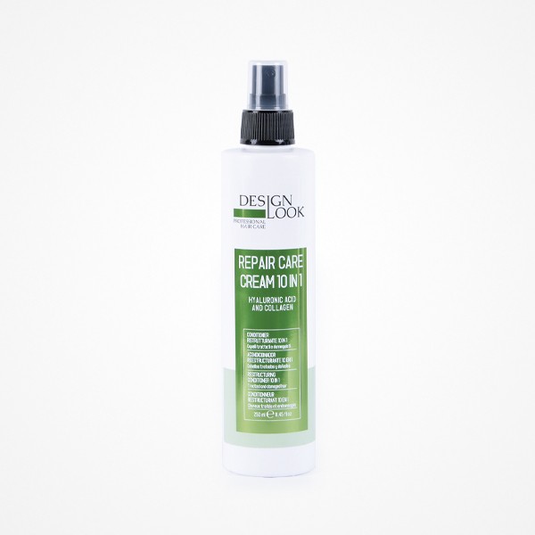 Crema Reestructurante 10 en 1 Acido Hialuronico y Colageno 250ml Repair Care Design Look (999)