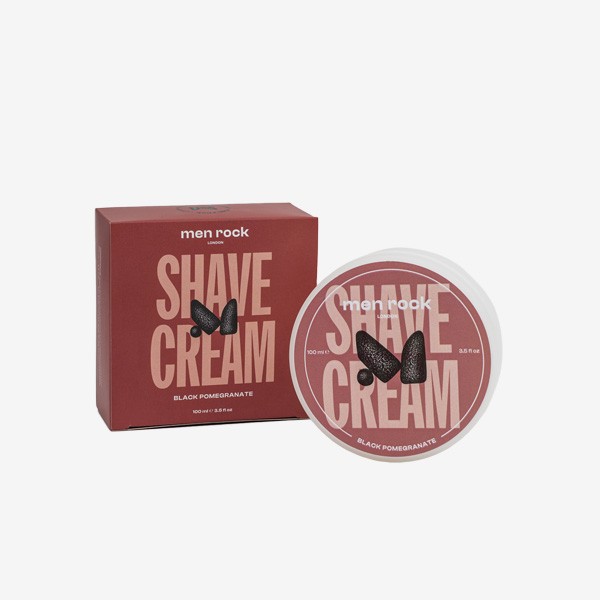 Crema de Afeitar de Granada Negro 100ml Men Rock