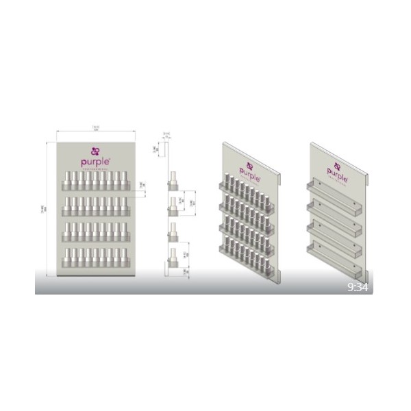Expositor Acrylic Wall Display PURPLE (999)