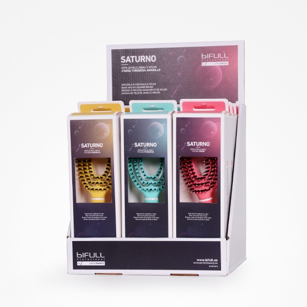 Expositor Cepillo Ovalado Saturno (Pack 12uds)