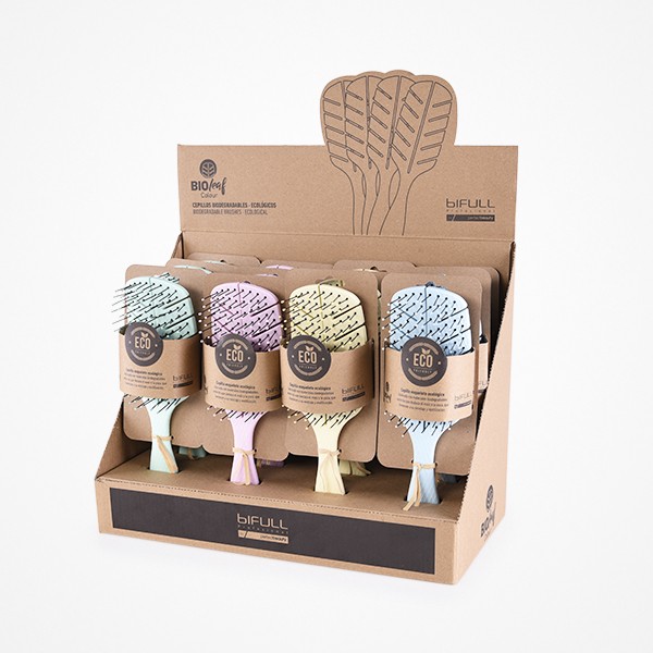 Expositor Cepillos Esqueleto Biodegradable Biofriendly 12uds Bifull