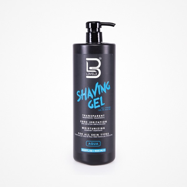 GEL DE AFEITADO TRANSPARENTE SHAVING GEL AQUA 1000ML L3VEL3
