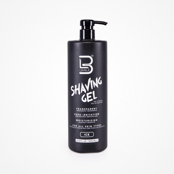 GEL DE AFEITADO TRANSPARENTE SHAVING GEL ICE 1000ML L3VEL3