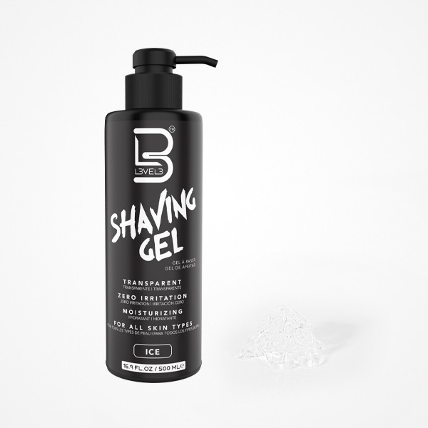 GEL DE AFEITAR TRANSPARENTE ICE 500ML  LEVEL3