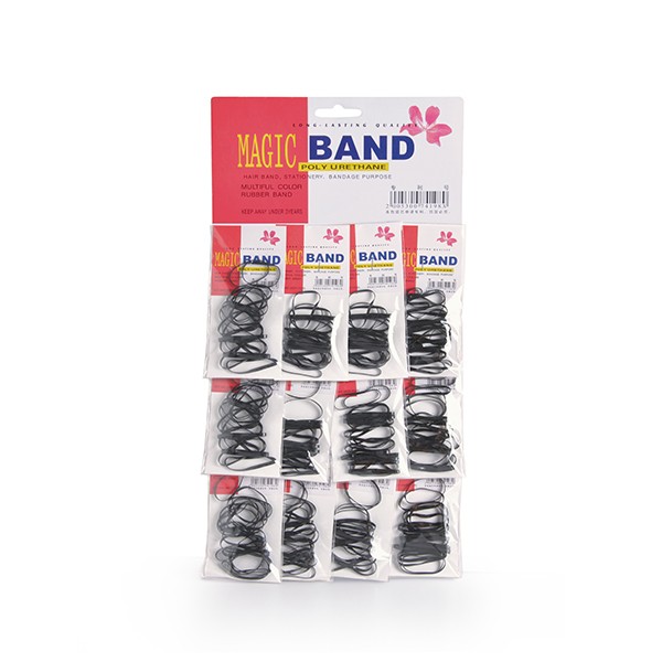 Gomas Elasticas Negras 30mm Carton 12 Bolsas 20uds Bifull (999)