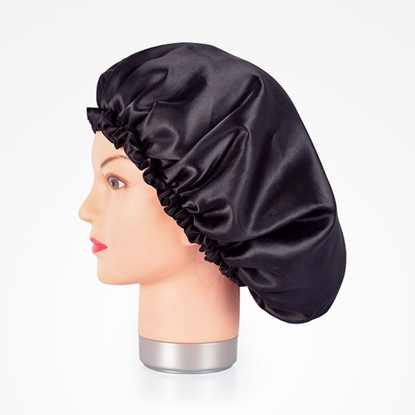 Gorro de Satén Negro Anti Frizz