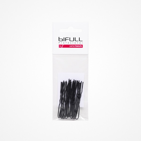 HORQUILLAS INVISIBLES NEGRO 55MM BOLSA 20 UNDS