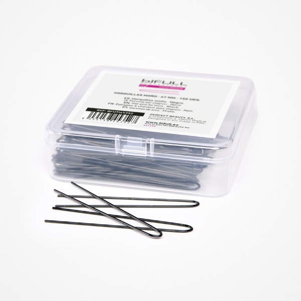 Horquillas Moño 67 mm Negras 150 Uds