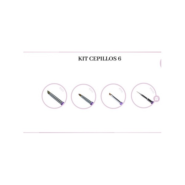 Kit Brushes 6 (P578 + P581 +P781 + Offer P1543) (999)