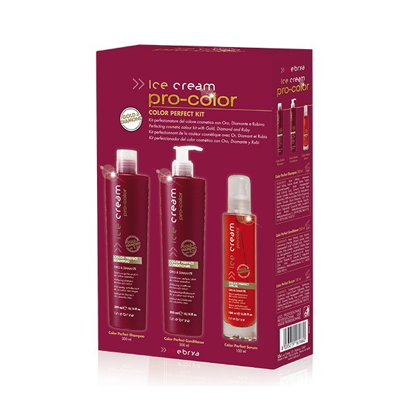 Kit Color Perfect ( Ch.300ml+Acond.300ml+Serum 100ml) New Inebrya