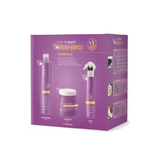 Kit Liss-Pro (Ch.300ml + Mas.500ml + Spray 150ml) Inebrya