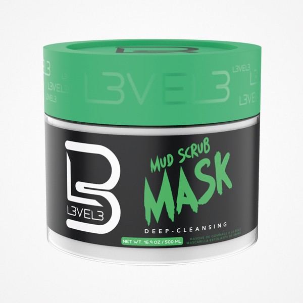 MASCARILLA FACIAL EXFOLIANTE DE BARRO 500 ML LEVEL 3