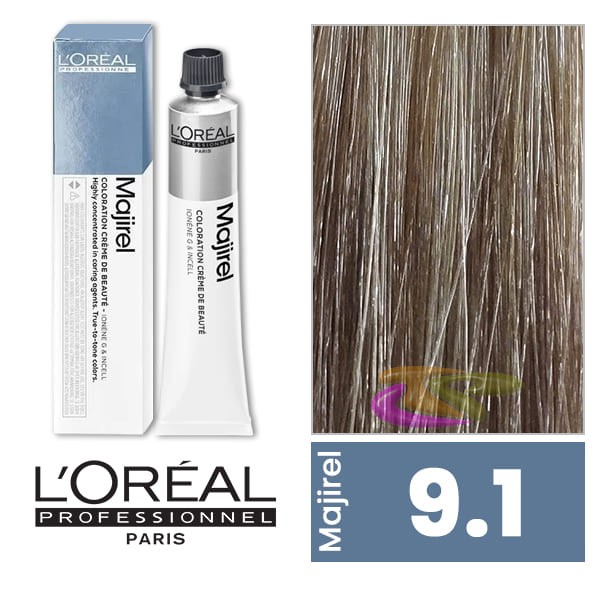 Majirel 9.1 Rubio Muy Claro Ceniza 50ml *D