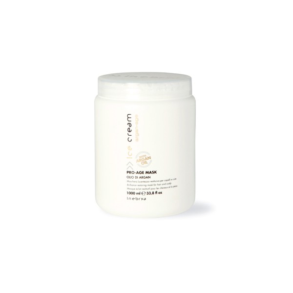 Mascarilla Reestructurante Brillo Pro-Age Aceite Argan 1000ml Inebrya