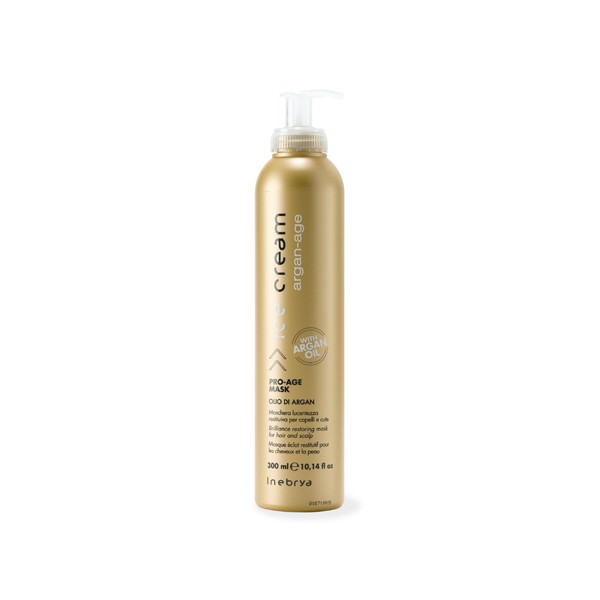 Mascarilla Reestructurante Brillo Pro-Age Aceite Argan 300ml Inebrya