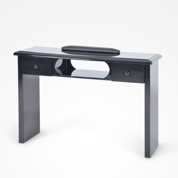 Mesa Manicura Sin Aspirador Celeste Negra