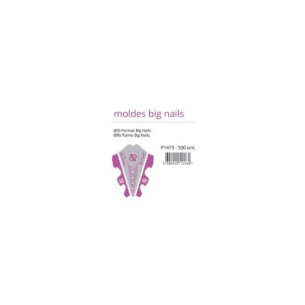 Moldes Uñas Big 500uds